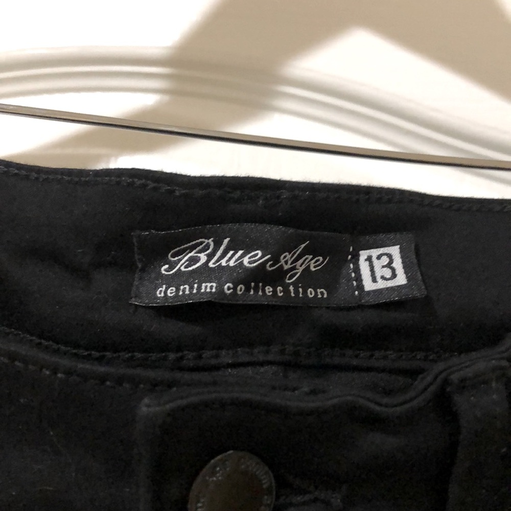 Blue Age stretchy black skinny jeans like new